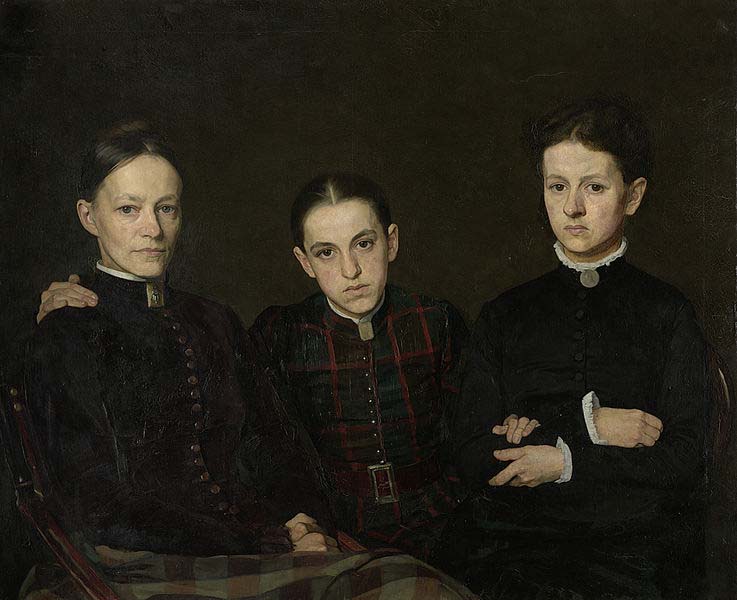 Cornelia, Clara en Johanna Veth, the three Sisters of the Artist